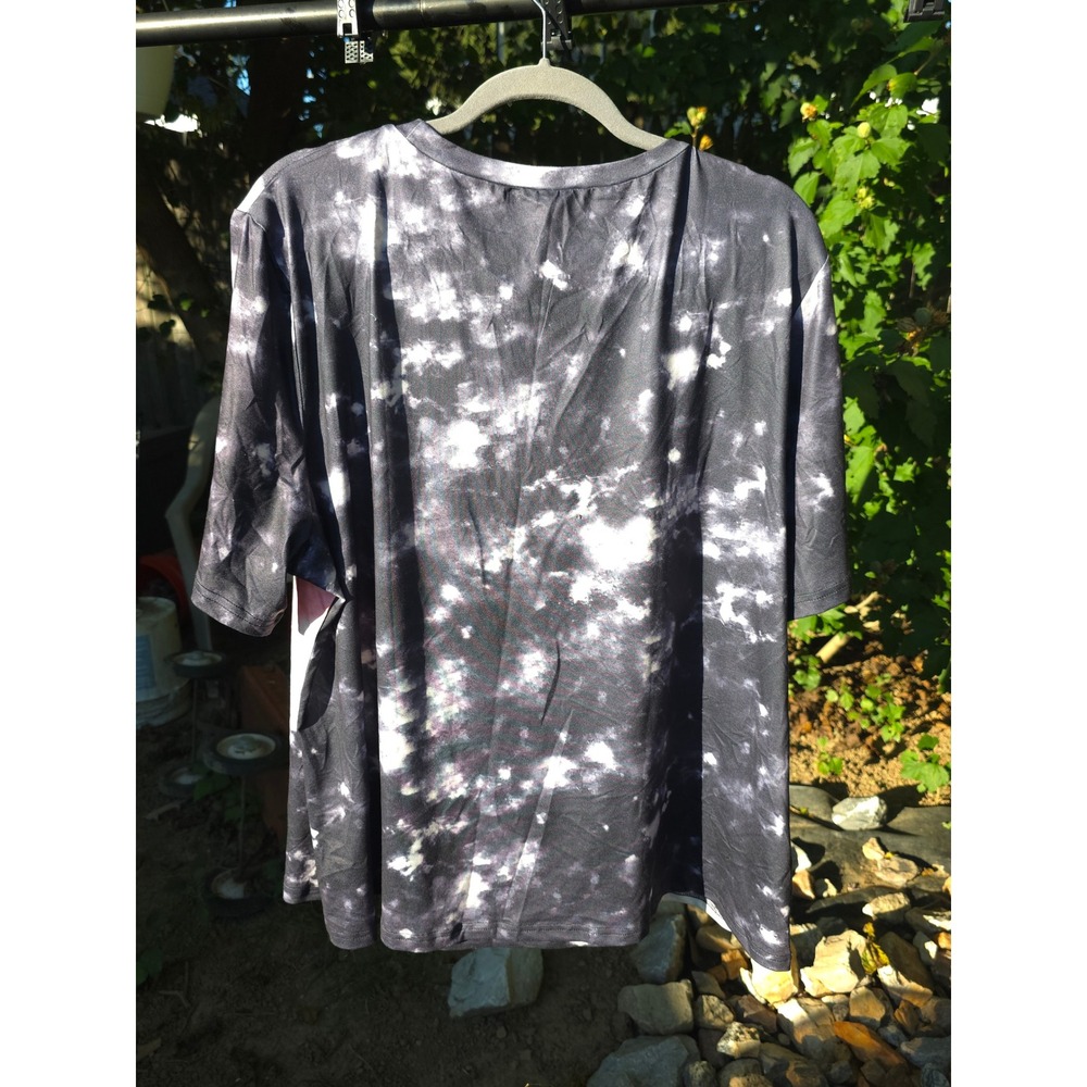 Beverly Drive Women's Snake Print V-Neck Dolman Top Plus Size Blouse 16/18W